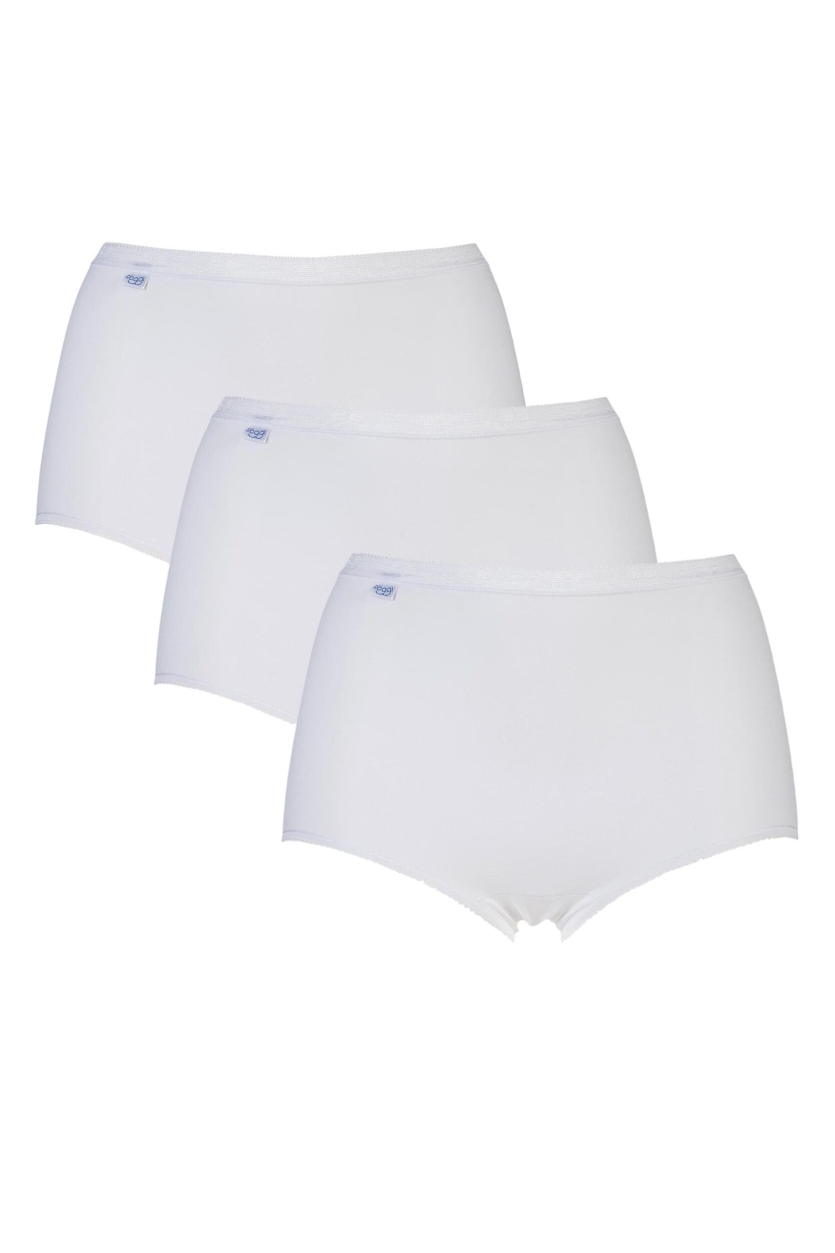 3 Pack White Basic Maxi Briefs Ladies 22 Ladies - Sloggi
